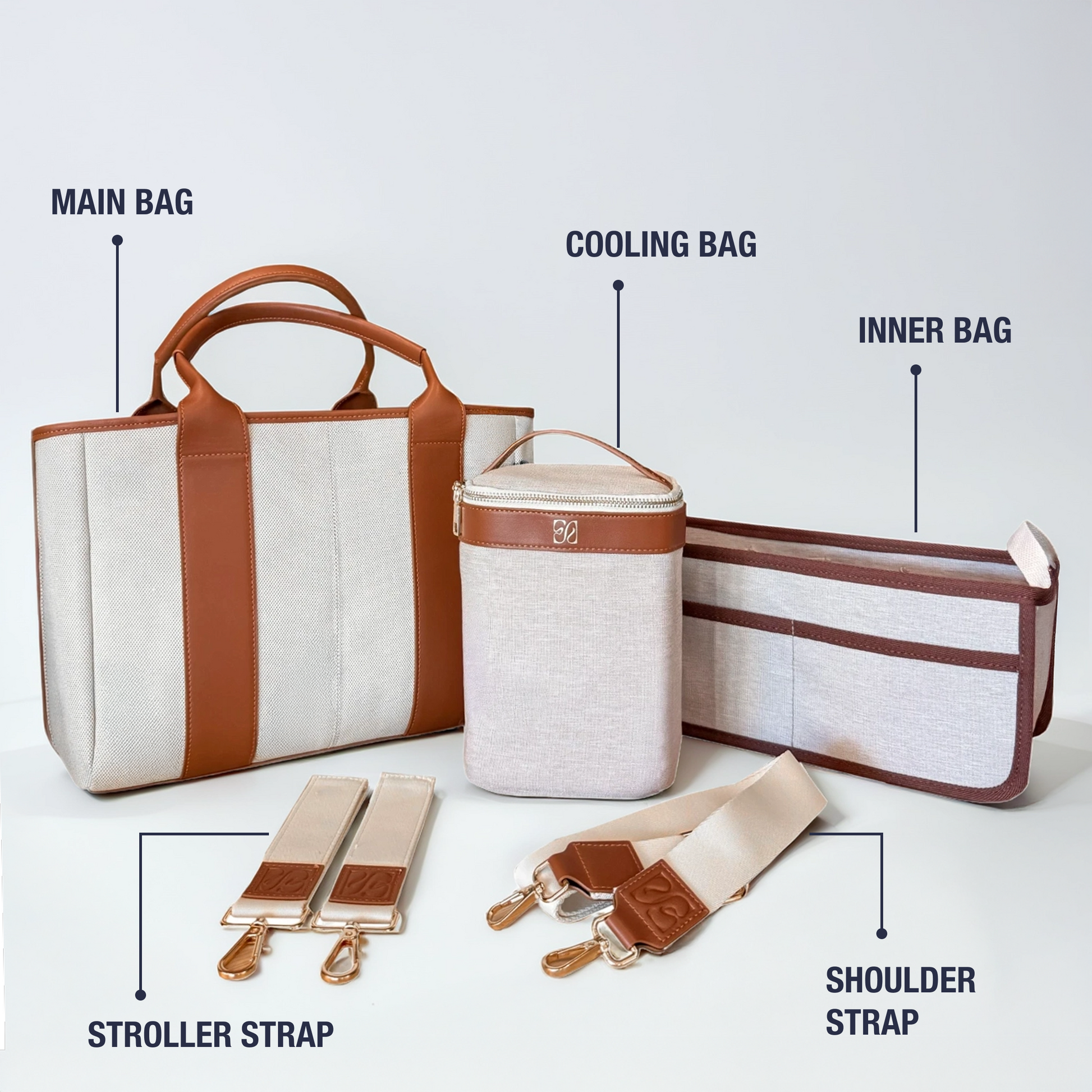 Kaia Diaper Bag 5-in-1 Set